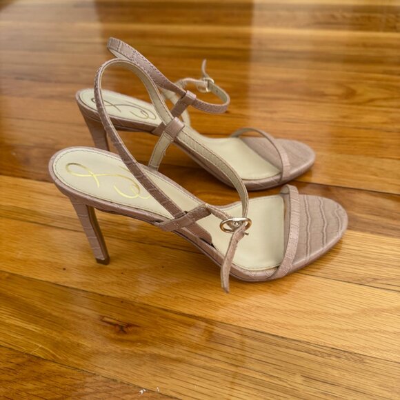 Sam Edelman Mauve Croc Heels - Picture 3 of 6